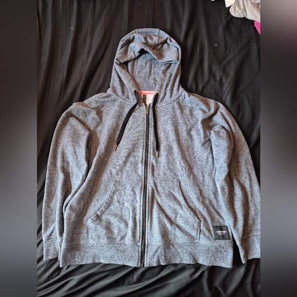 Calvin Klein Grey Performance Hoodie - Picture 1 of 5